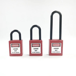 Wholesale Industrial Loto insulated Nylon shackle safety lock lock-out padlock