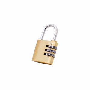 Brass copper 3-Digital Combination Padlock for Traveling and Luggage 3.13*1.57*0.63 in