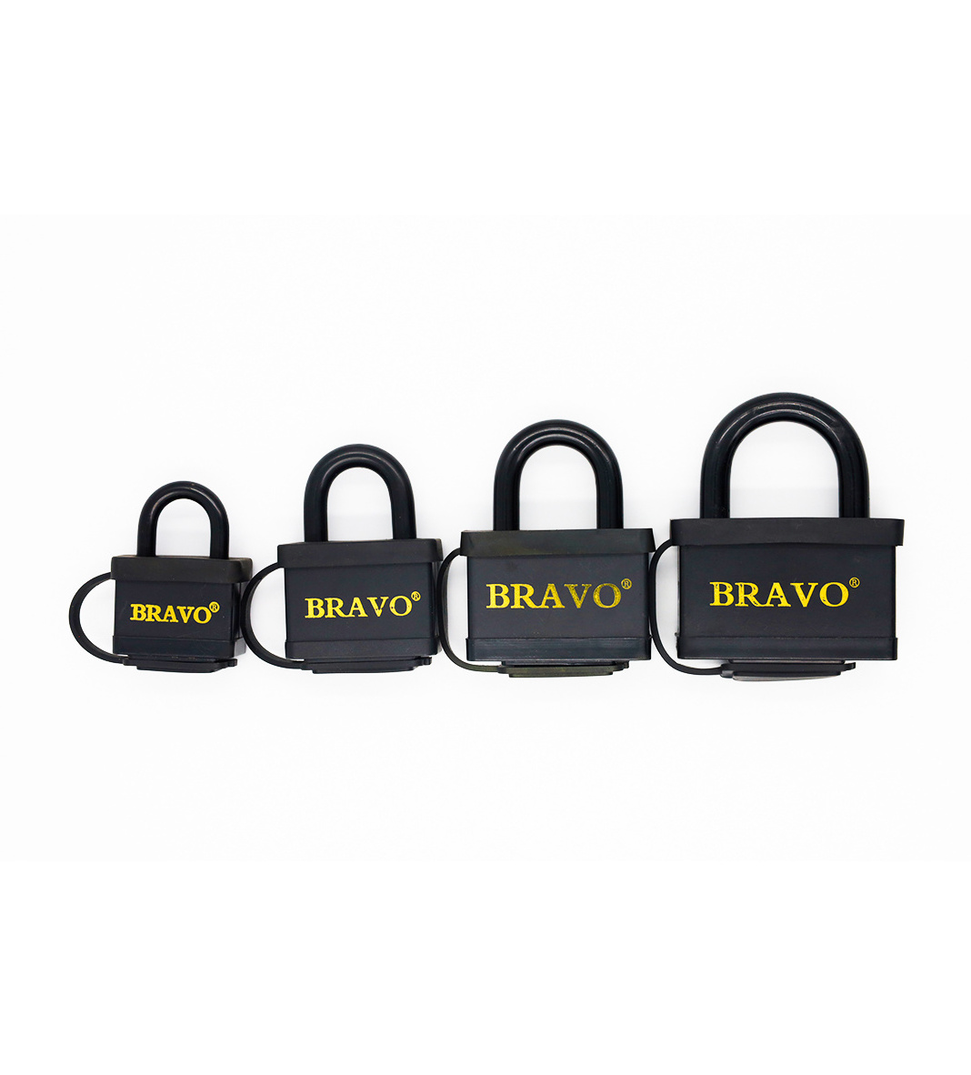 BRAVO Big Circle Square Iron Padlock with Keyed Alike Customized Lock Sets For Management System