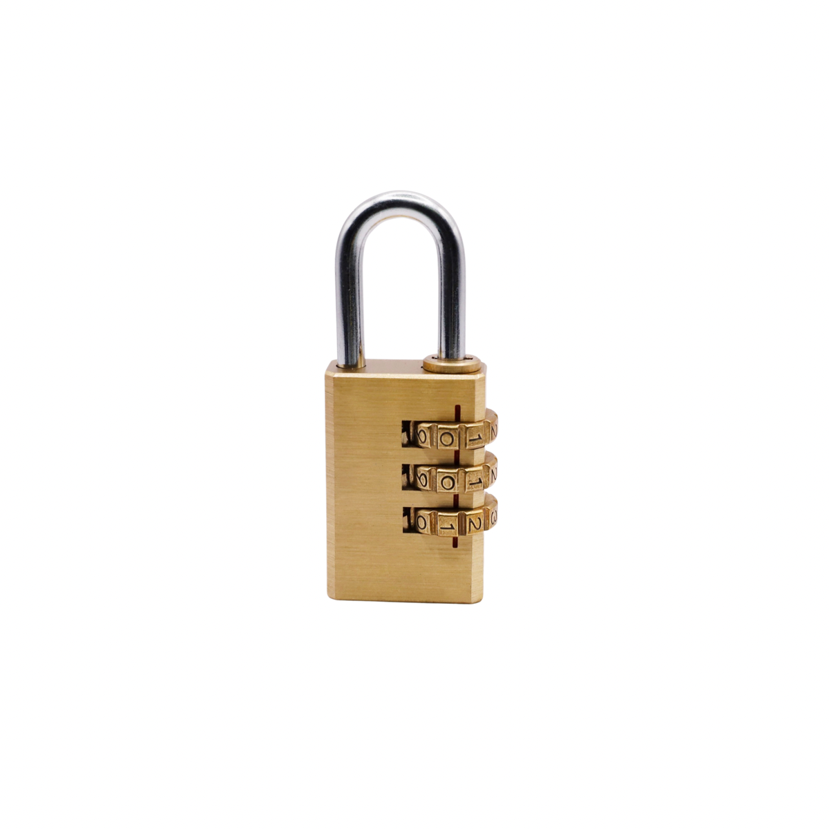 Brass 3-Digital Combination Padlock 20mm for Gym Locker Luggage Anti-Rust Mini Lock