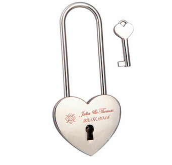 Anti-Rust Long shackle Heart Padlock, Wish Lock,red Love Padlock Multi color small moq