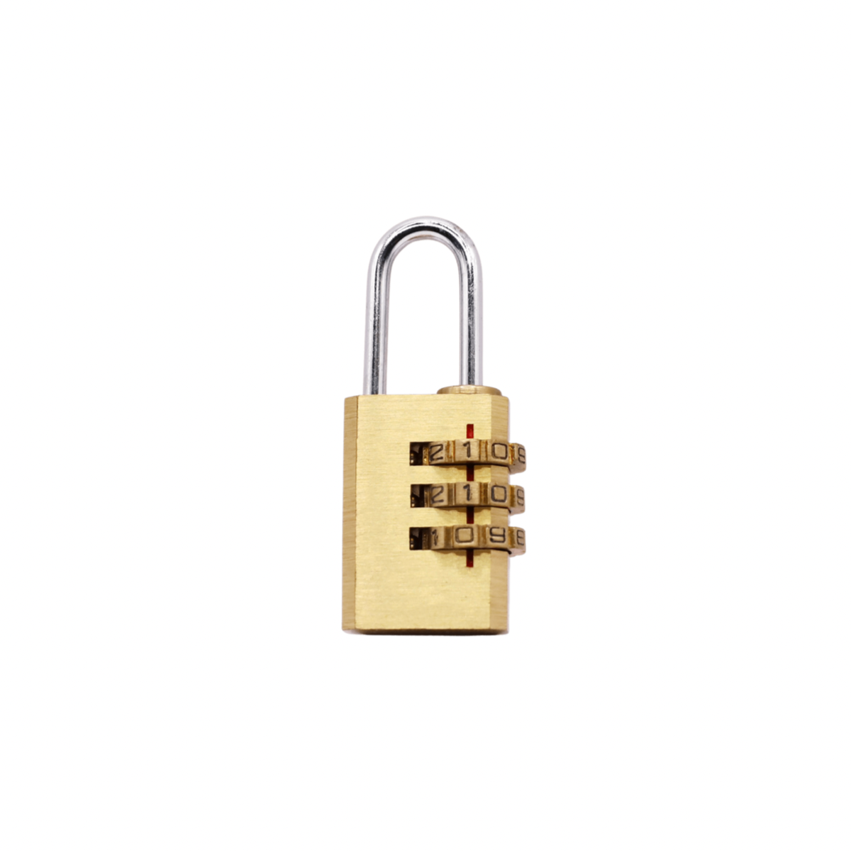 Brass 3-Digital Combination Padlock 20mm for Gym Locker Luggage Anti-Rust Mini Lock