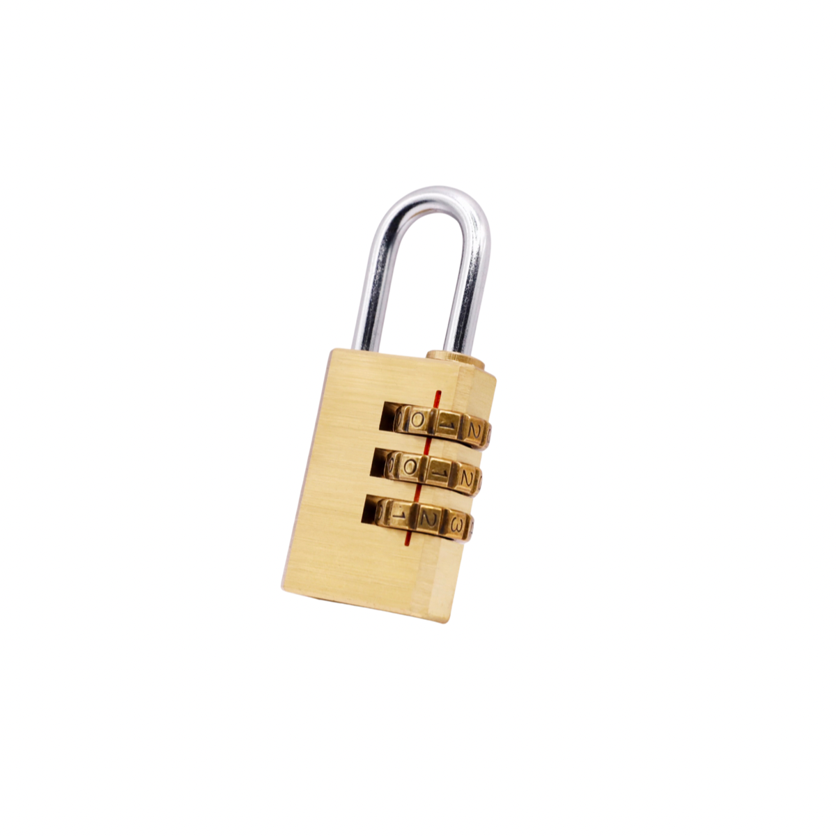 Brass 3-Digital Combination Padlock 20mm for Gym Locker Luggage Anti-Rust Mini Lock