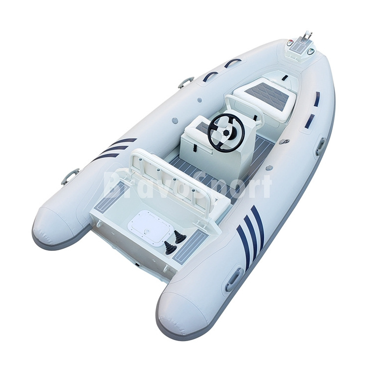 2018 CE China Cheap PVC Or Hypalon Rigid Aluminum Floor Fishing Inflatable Boat For Sale