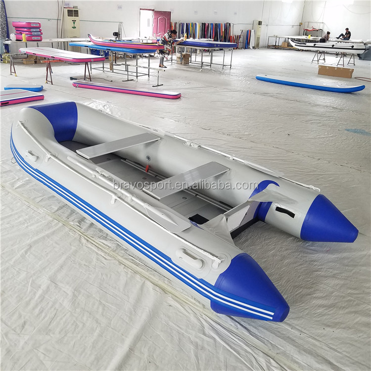 2018 CE China 1.2mm PVC 3.6m Folding Inflatable Plastic Rowing Boat For Sale