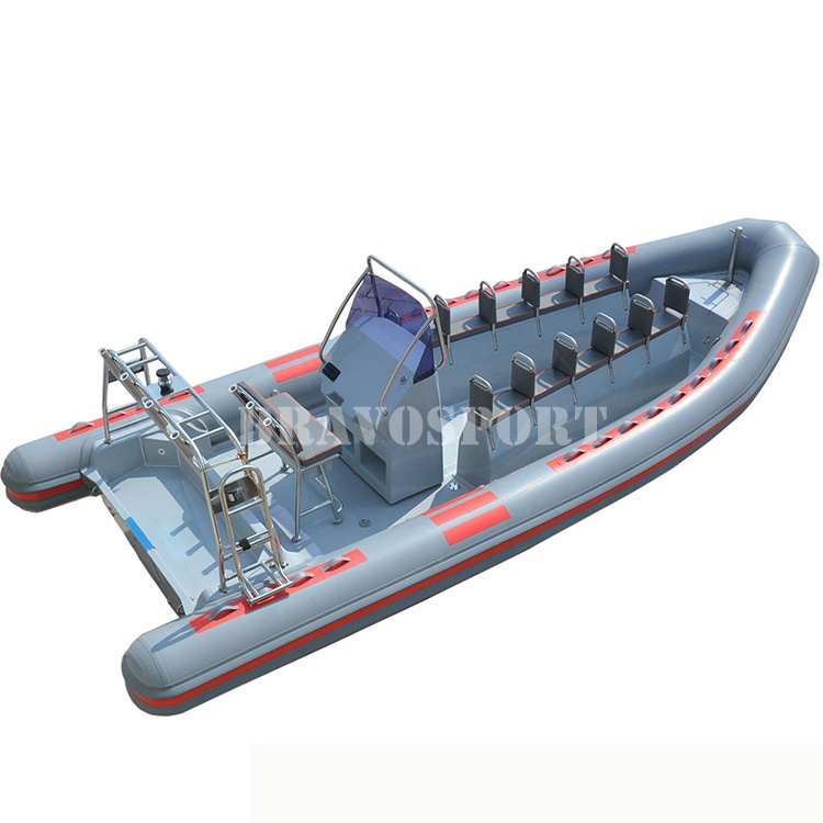 Archilles hypalon 12 passengers fiberglass rigid deep-V hull rib 700 boat for tourism