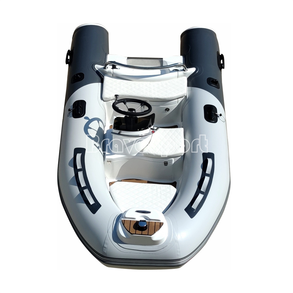 CE small dinghy 300 RIB rigid hull center console inflatable hypalon PVC rescued boat with engine