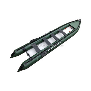 China PVC or hypalon Inflatable fishing kayak folding kayak boat for sale