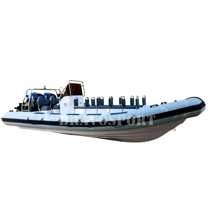 Archilles hypalon 12 passengers fiberglass rigid deep-V hull rib 700 boat for tourism