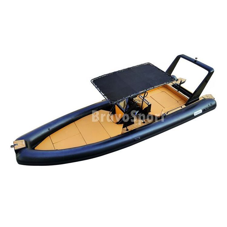 Qingdao ce 25ft rib 860 hypalon inflatable boat patrol luxury aluminum rib boat 7.6m for sale