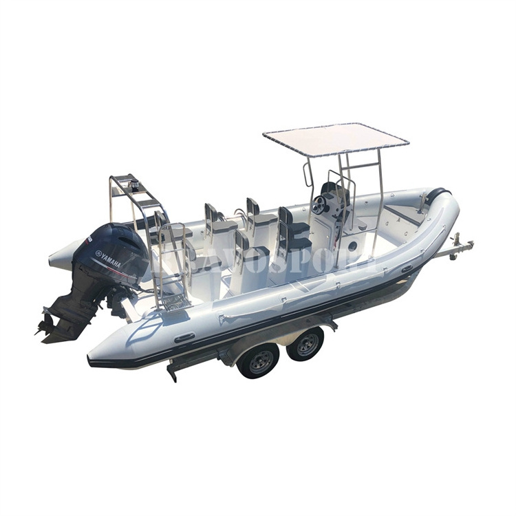 Archilles hypalon 12 passengers fiberglass rigid deep-V hull rib 700 boat for tourism