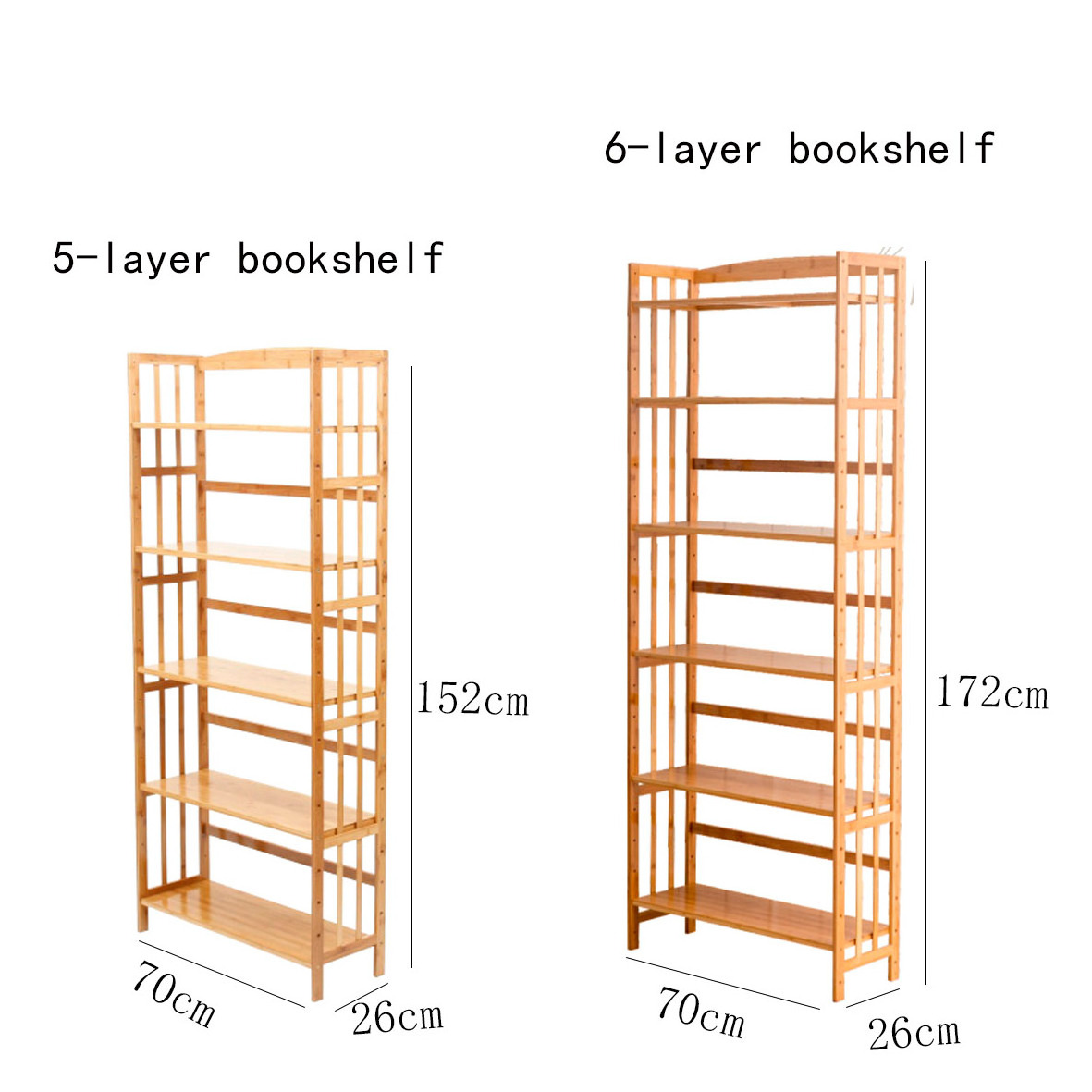 Wholesale High-Capacity Bamboo Bookshelf Plant Stand Utility Open Shelving Unit Large Bookshelf For Study And Living Room