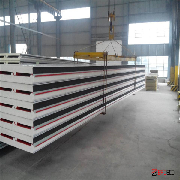 Safe polyurethane sandwich panel insulation roof panel 150mm