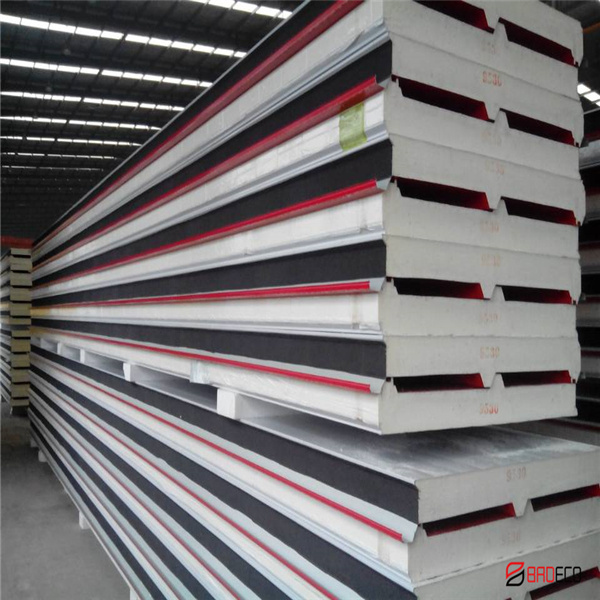 Safe polyurethane sandwich panel insulation roof panel 150mm