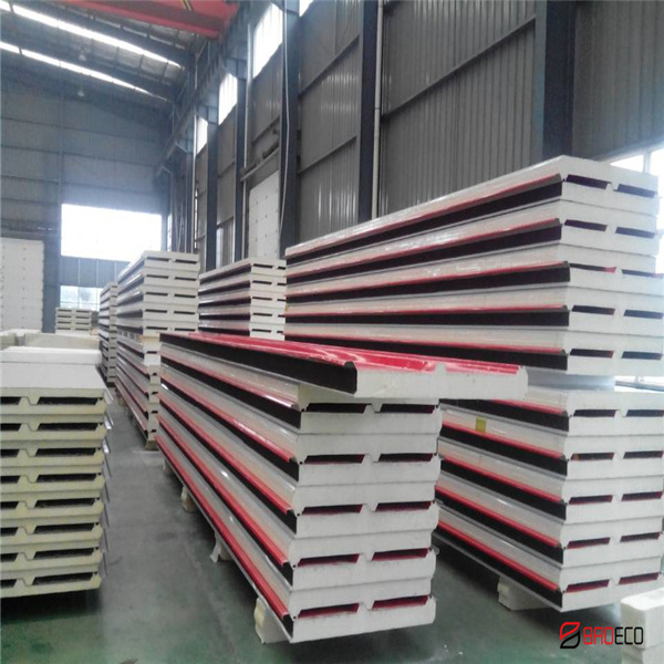 Safe polyurethane sandwich panel insulation roof panel 150mm