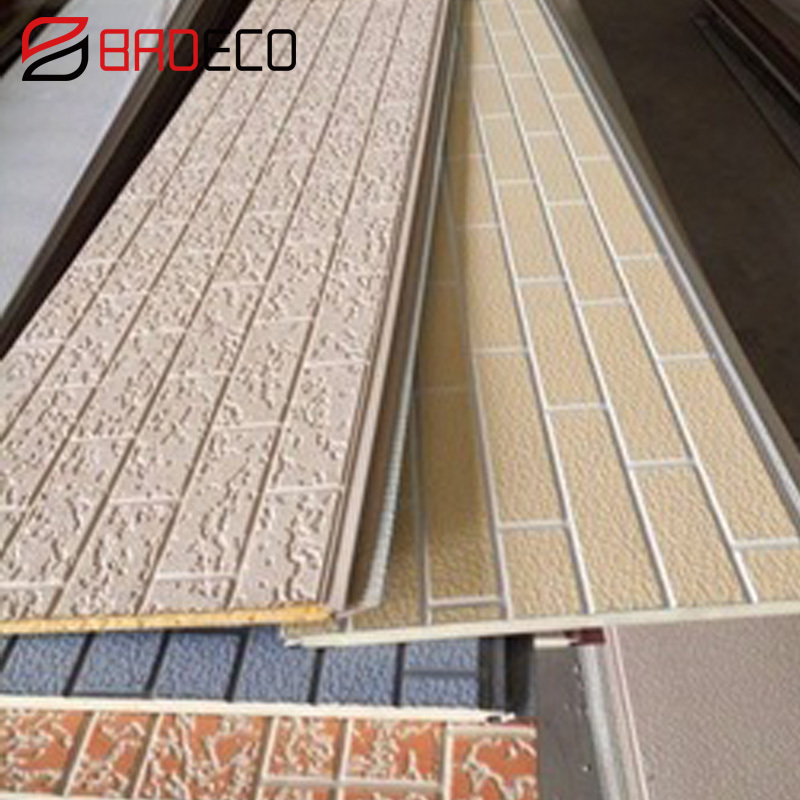 Pu Sandwich Panel Fire Proof Cladding Interior Exterior Wall Panel Decorative Heat Insulation Metal Panels