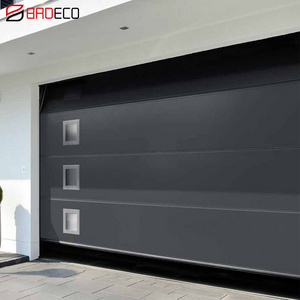 cheap electrical garage doors prices pu sandwich panel used overhead doors black color garage door