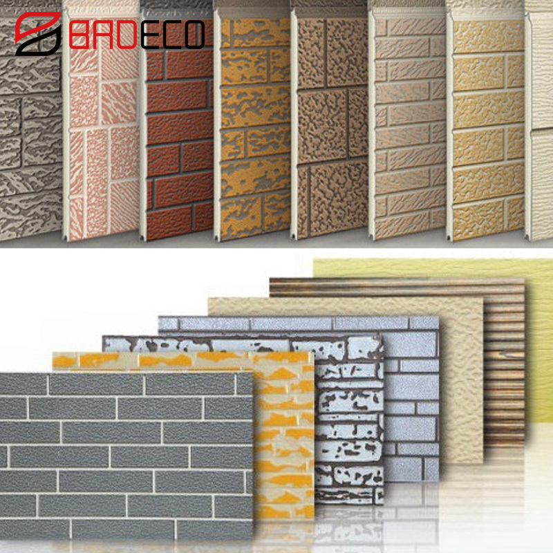 Pu Sandwich Panel Fire Proof Cladding Interior Exterior Wall Panel Decorative Heat Insulation Metal Panels