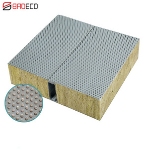 Factory price Sound-absorbing noise reduction  rock mineral wool sandwich panel