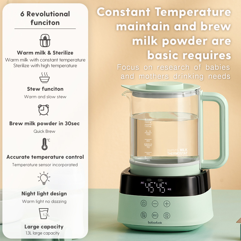 Boboduck Promotional Temperature Control Electric Kettle For Baby Formula