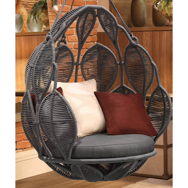 Leave egg shape living room hanging chair furniture outdoor garden proch rope swing