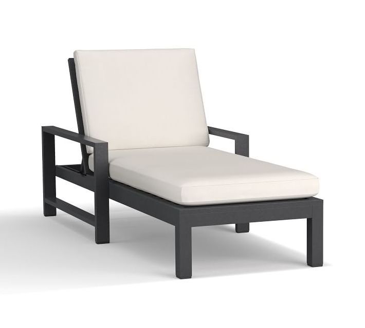 Poolside furniture customized cushions 5 levels adjustable backrest outdoor aluminum sun lounger