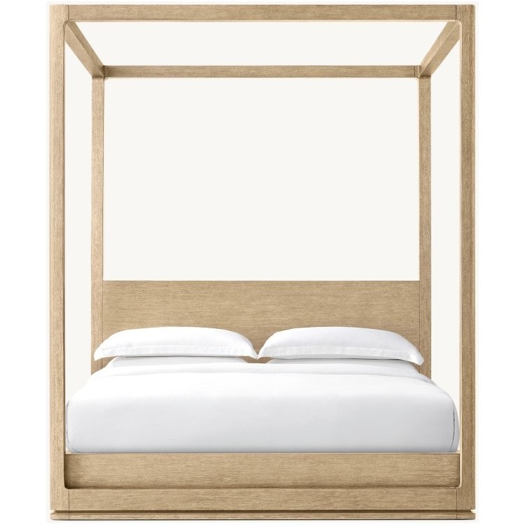 Bedroom furniture modern canopy king size solid cheap wooden box bed design