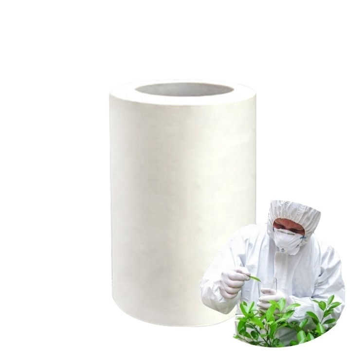 Lab coat material medical fabric pe microporous breathable waterproof membrane laminate pp non woven fabric