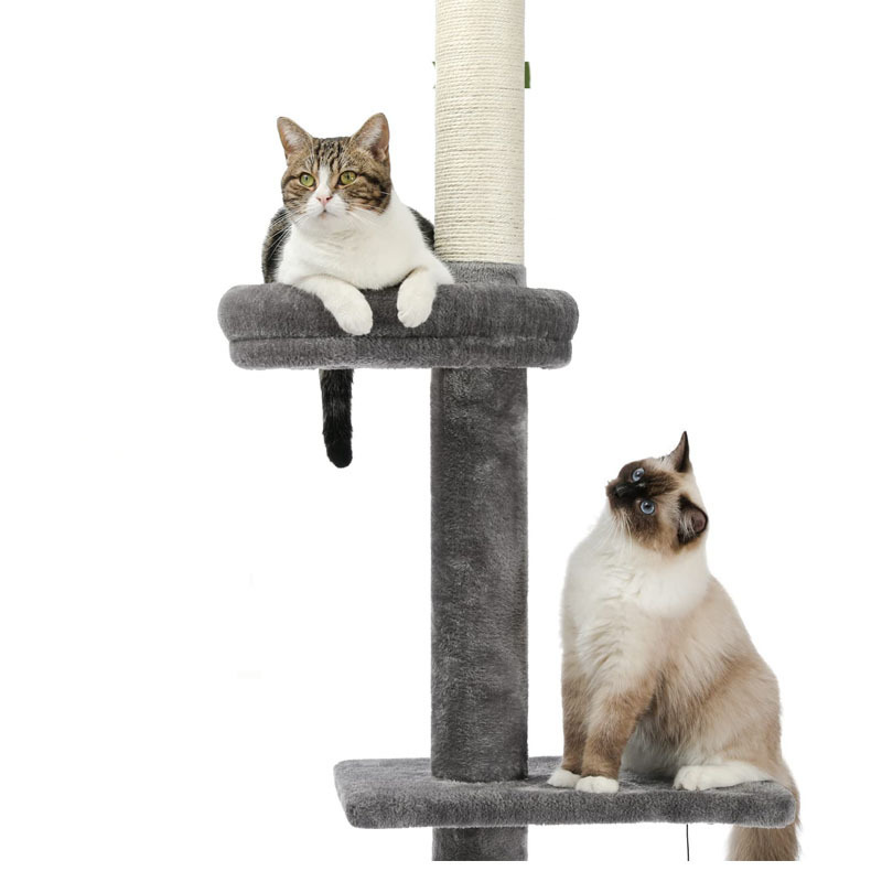 cat climbing frame hammock tree hole soft comfortable sisal plush cat scratcher toys wholesale