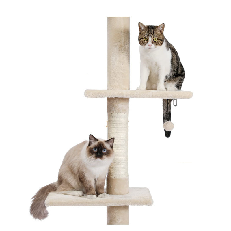 cat climbing frame hammock tree hole soft comfortable sisal plush cat scratcher toys wholesale