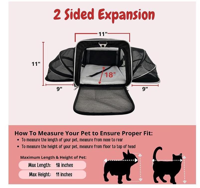 Pet Carrier with Wheels for Cat Dog,Airline Approved Telescopic Handle Pet Travel Carrier Bag