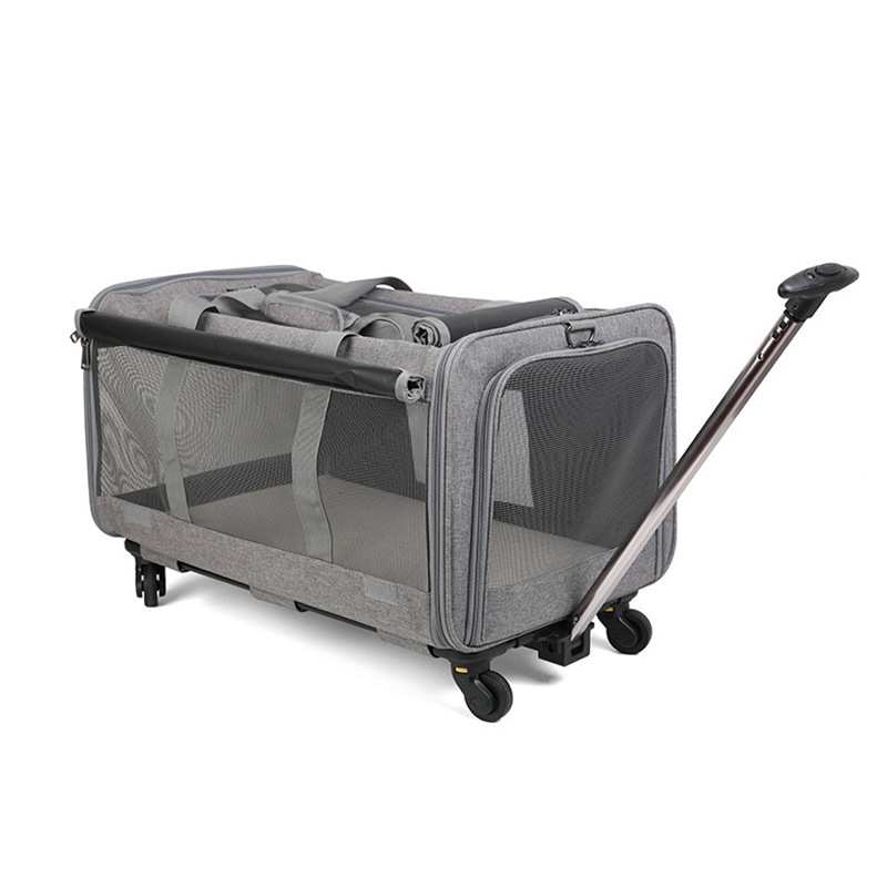 Cat and Dog Airline Approved Rolling Carrier for Small Pets and Cats