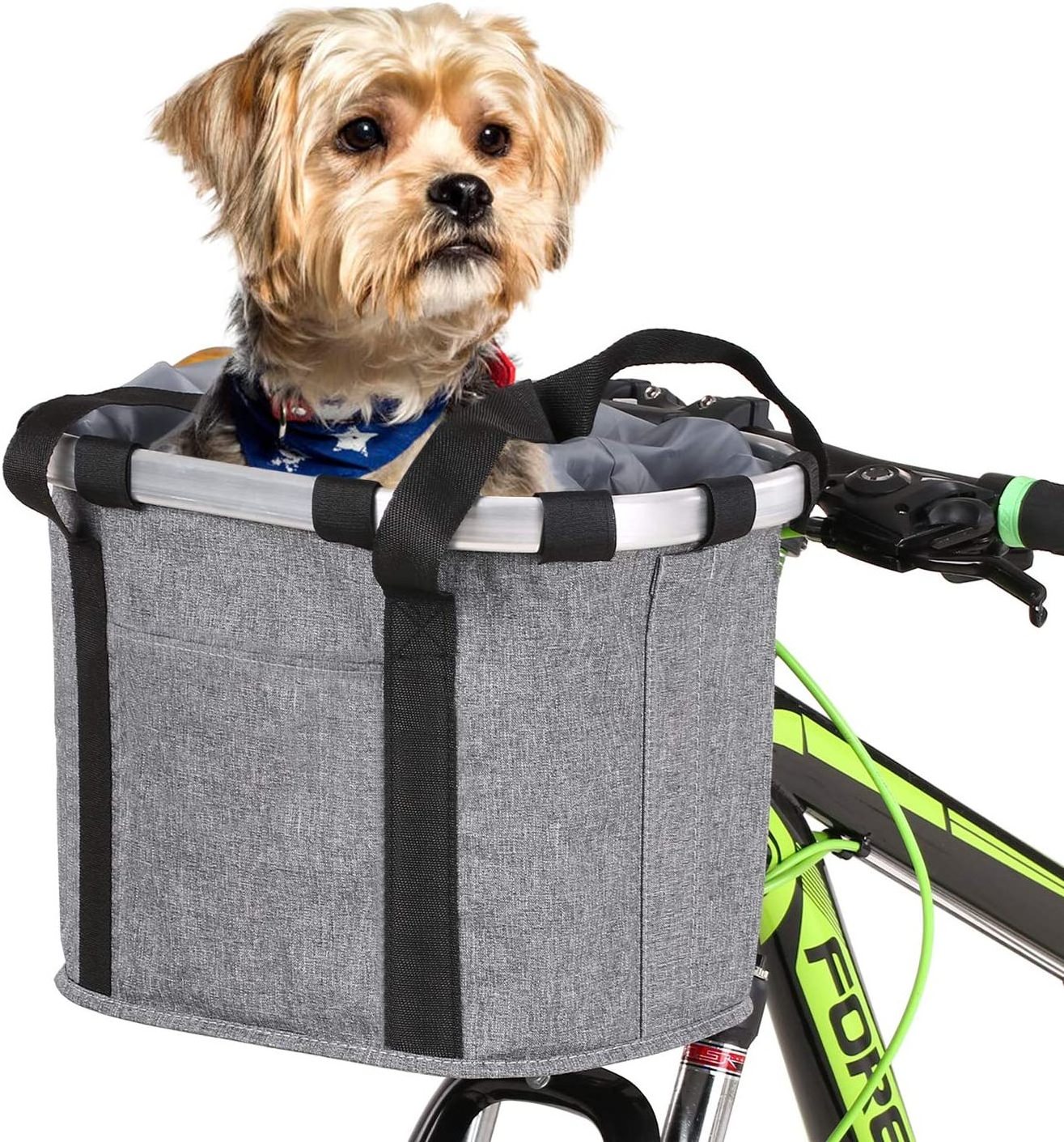 Bike Basket Waterproof Small Pet Cat Dog Carrier Bicycle Handlebar Front Basket