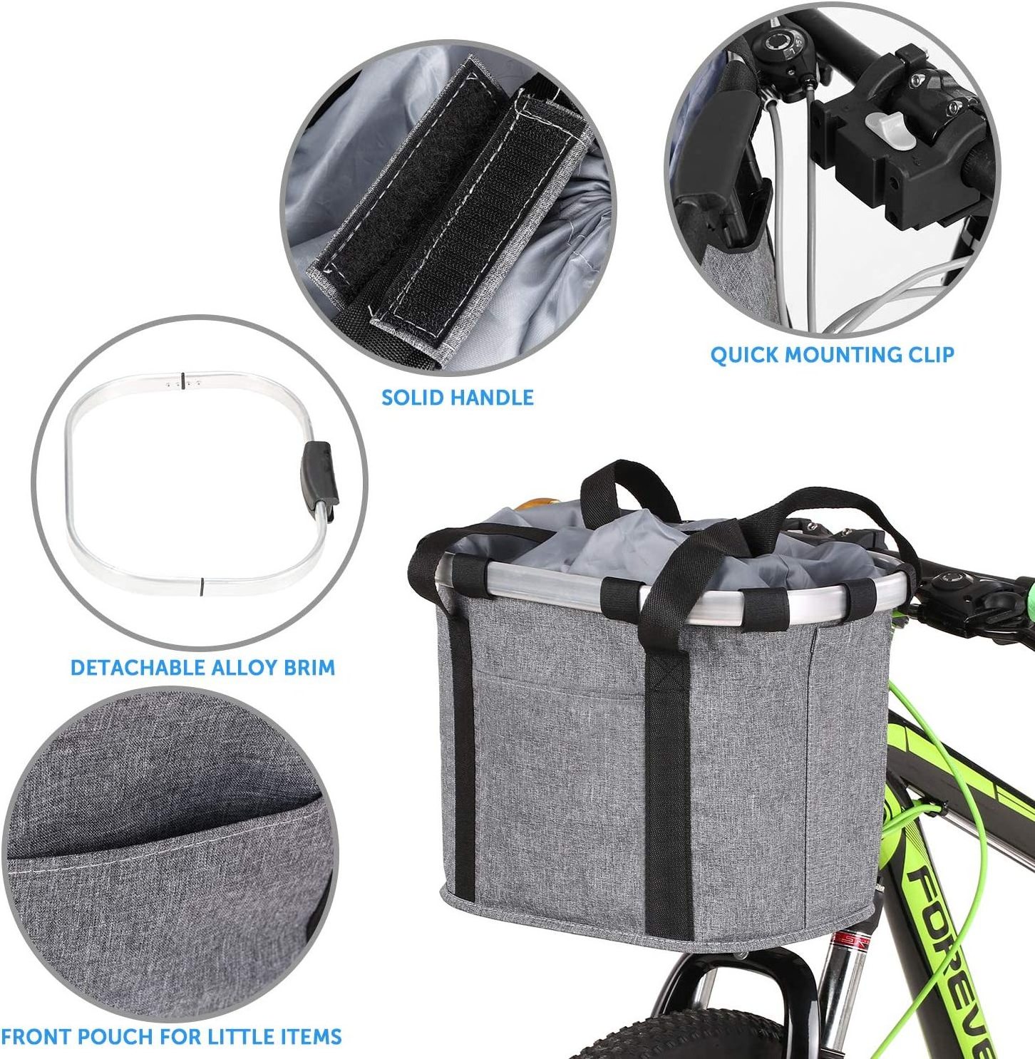 Bike Basket Waterproof Small Pet Cat Dog Carrier Bicycle Handlebar Front Basket