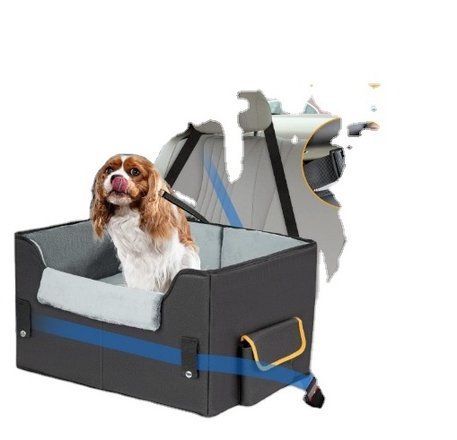 Dog Luxury Car Seat for Small Dogs Collapsible Pet Booster Car Seat for Vehicles Dog Luxury Car Seat