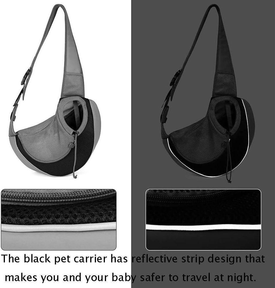 Outdoor Travel Comfortable Adjustable Functional Breathable Mesh Single Shoulder Small Dog Cat Pet Carrier Sling Bag