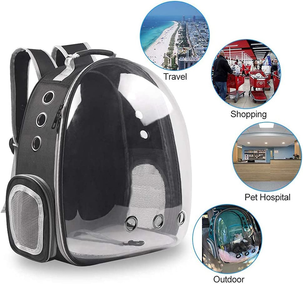 Cat Backpack Carrier Bubble,Airline-Approved, Cats and Puppies Ventilate Transparent Capsule Backpack, Designed for Travel