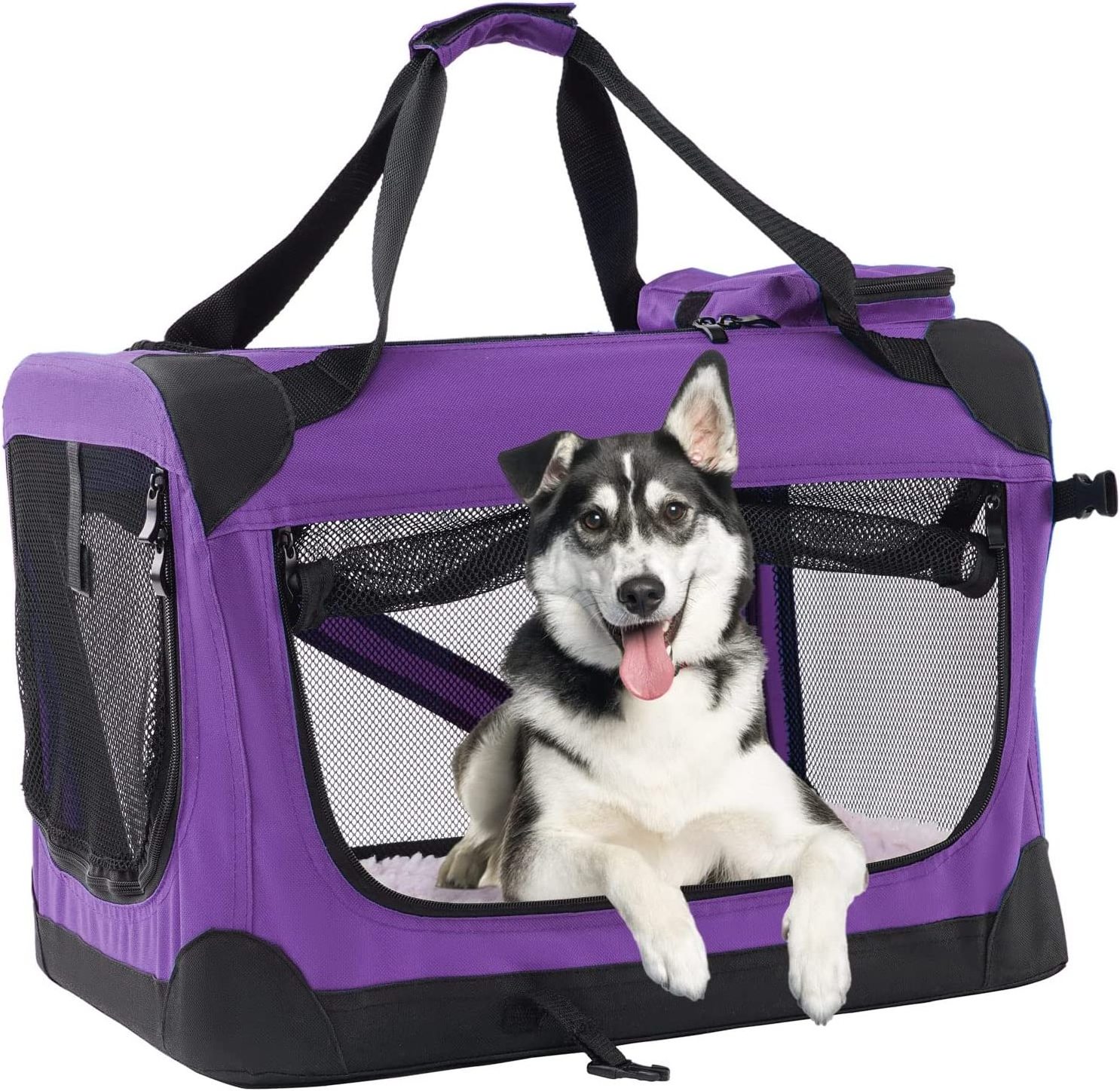 Portable Soft Medium Dog Crate, Indoor and Outdoor Crate for Pets