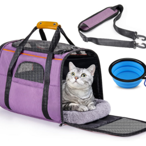 cat Carriers for Large Cats, Soft Sided Pet Carrier Bag for Dogs, Portable Large Dog Carrier- Collapsible Folding Pet Travel Car