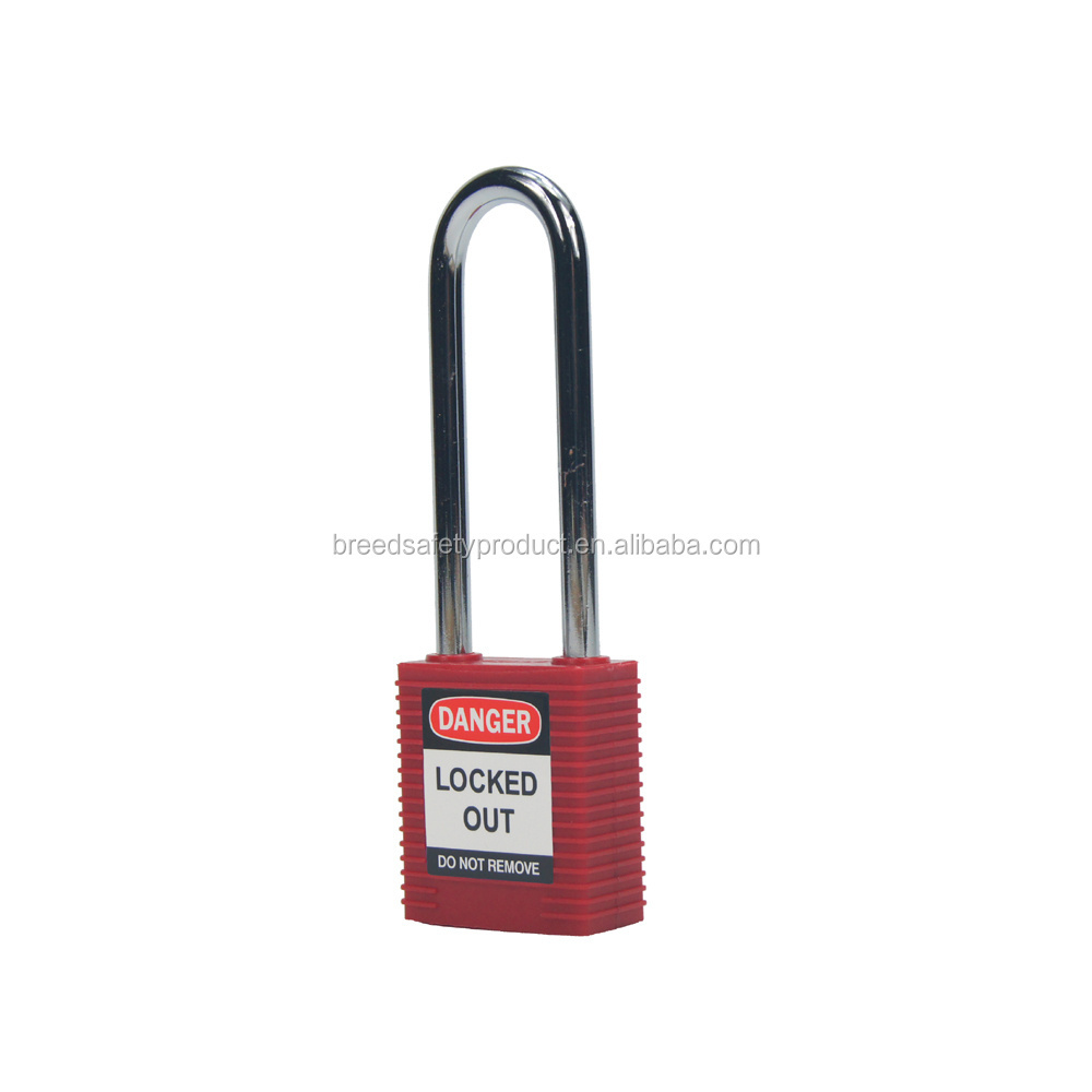 76mm Long Steel Shackle Safety Padlocks With Master Keys For Industrial Lockout Tagout KA KD G21