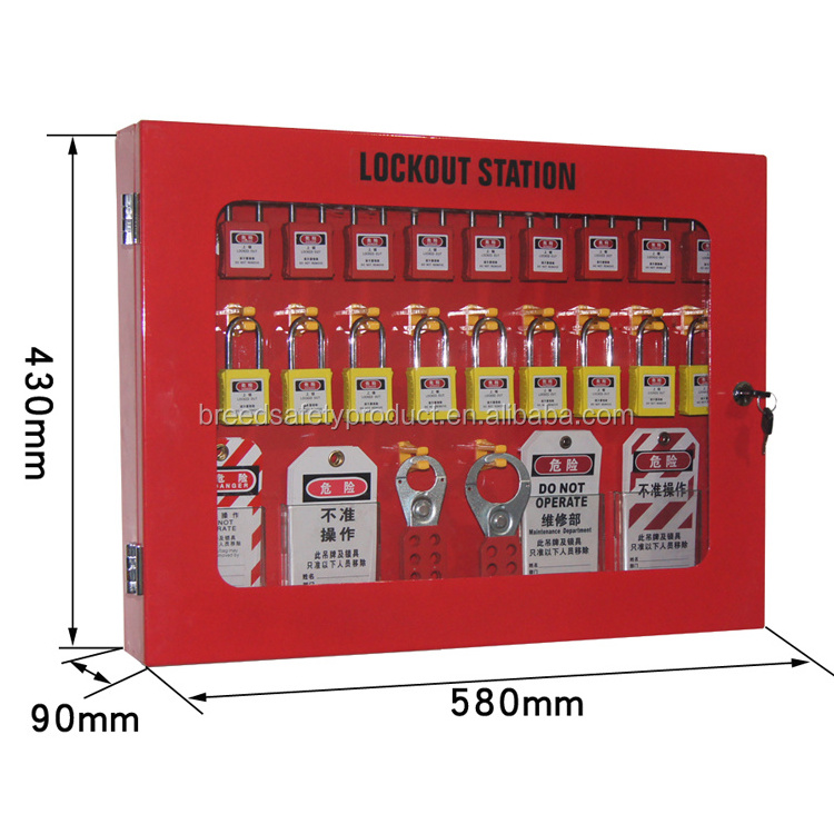 Factory Supply Metal Valve Lockout Station Loto Lockout Box