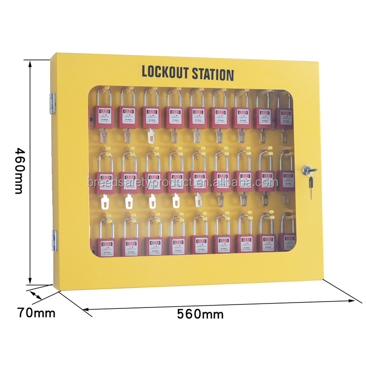 Factory Supply Metal Valve Lockout Station Loto Lockout Box