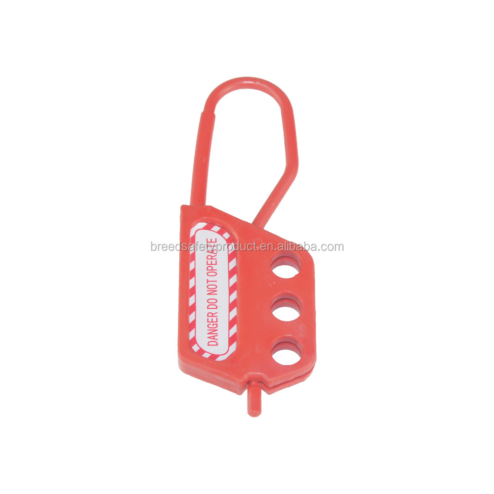 Insulated Nylon Hasp Plastic Lockout LOTO Hasp 6 Padlocks