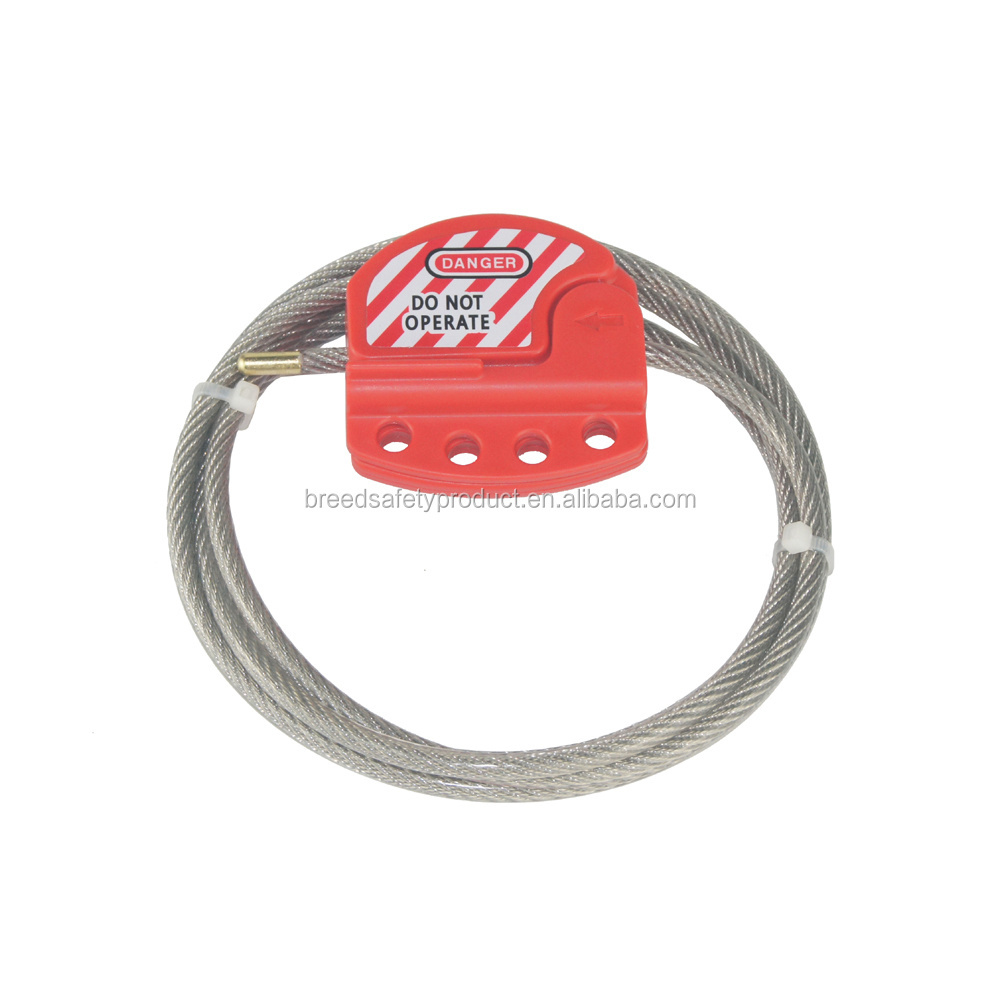 Safety Series LOTO Adjustable Steel Cable Lockout