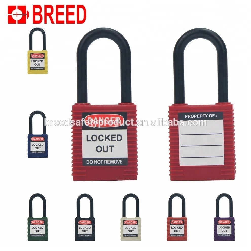 Compact Safety ABS 38mm Nylon Shackle Insulation Padlock KA