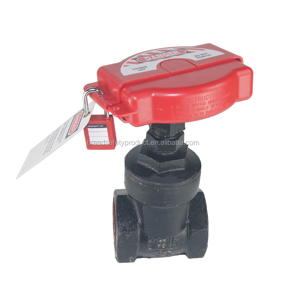 Safety Lockout Tagout Adjustable Gate Valve Locking Device