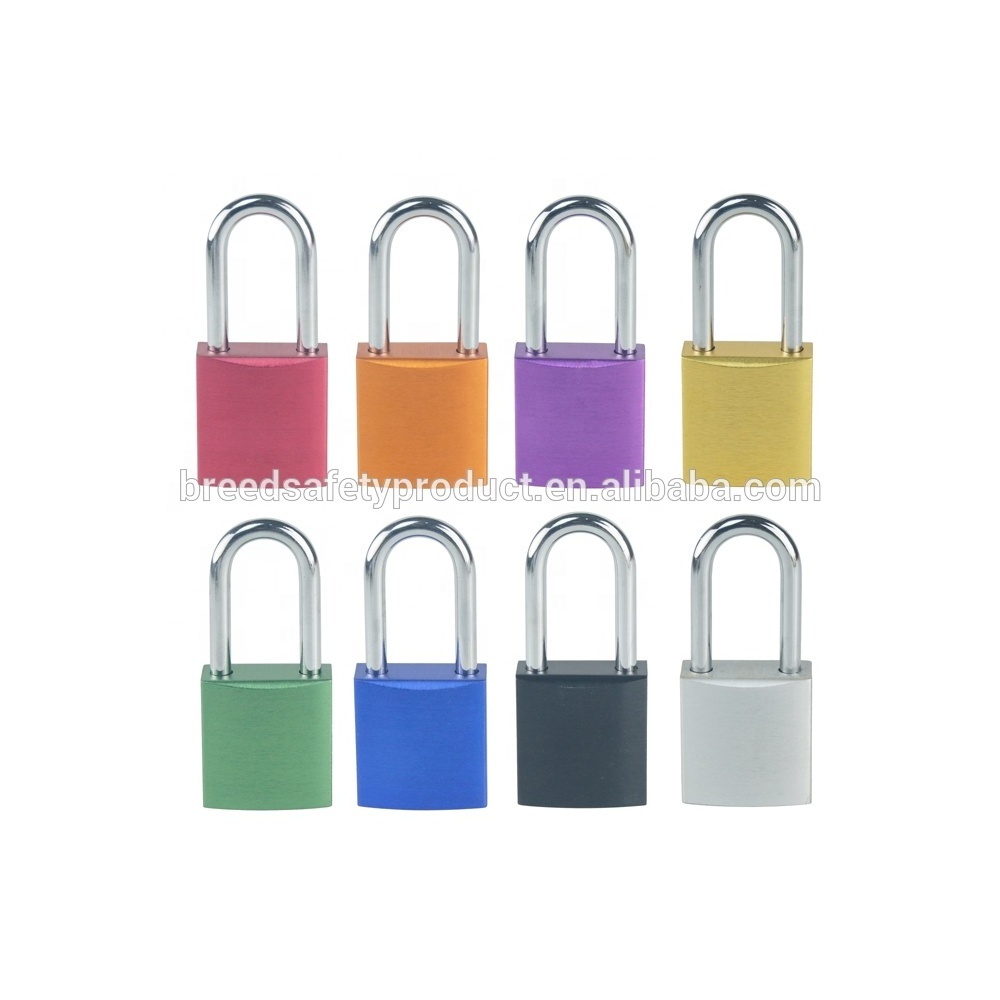 38mm Metal Locks Aluminum Safety Padlock Multi Colors with Master Key