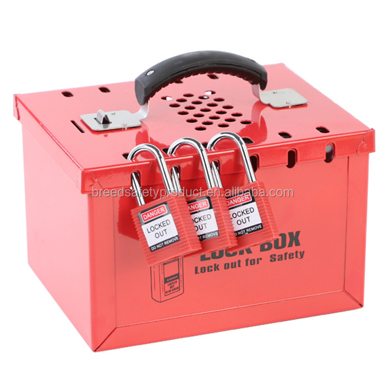 Factory Supply Metal Lockout Station Loto Lockout Box for Padlock and Keys Management