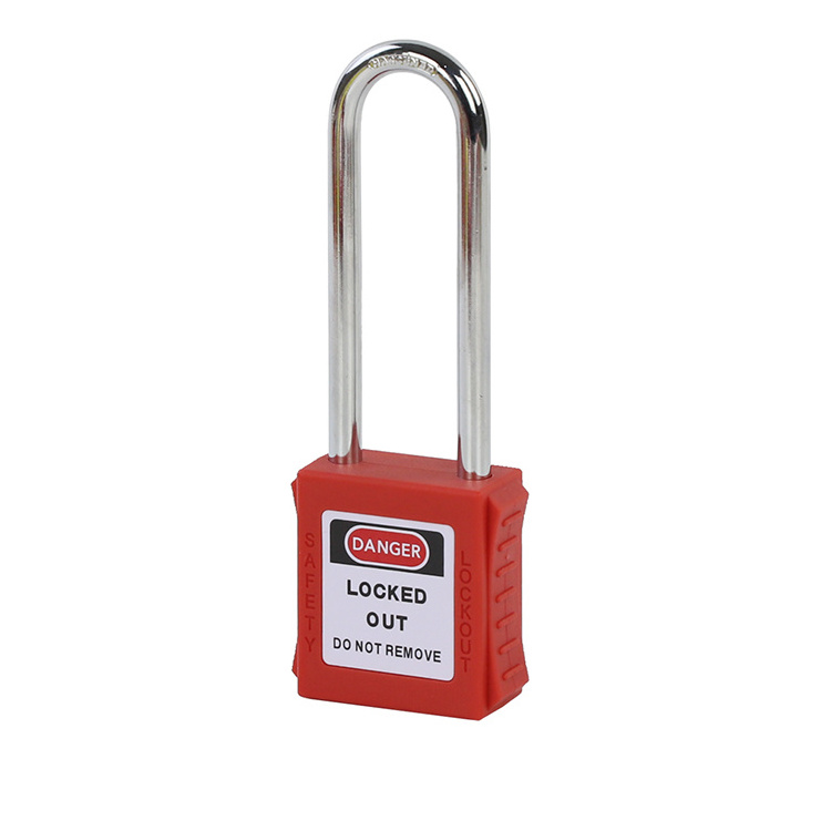 76MM Long Shackle Padlocks  304 Steel Shackle or Chromed Steel shackle Lockout Locks KA KD G21