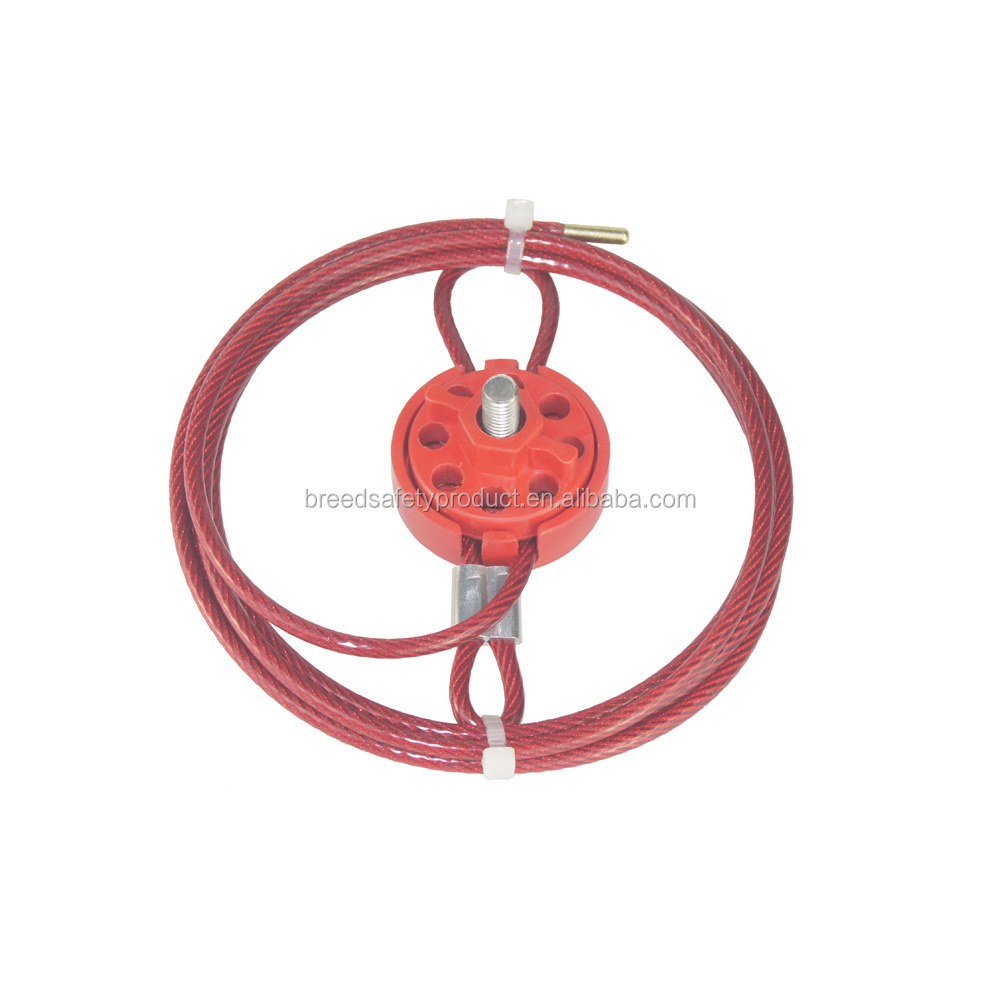 Steel Cable Locking Device LOTO Safety Cable Lockout